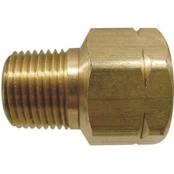 FPOL x 3/8 in. MNPT Single Piece Adapter Brass, Mec, Mfr#: ME285